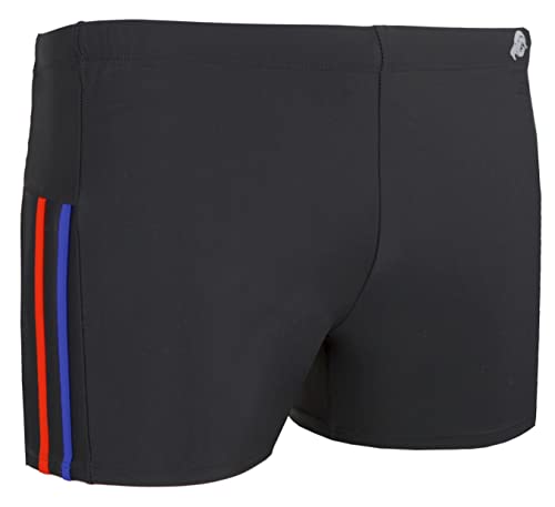 GUGGEN Mountain Badehose für Herren Schwimmhose Männer kurz eng anliegend Badeshorts gestreift Farbe gestreift S von GUGGEN Mountain