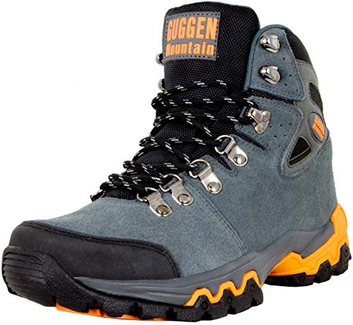 GUGGEN Mountain M008v2 Herren Bergschuhe Wanderschuhe Wanderstiefel Outdoor Schuhe Trekkingschuhe, Grau, EU 40 von GUGGEN Mountain