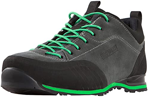 GUGGEN Mountain PT023 Herren Wanderschuhe Trekkingschuhe Outdoorschuhe Wanderstiefel Walkingschuhe wasserdicht mit Membran und Wildleder Farbe Grau Gruen EU 40 von GUGGEN Mountain