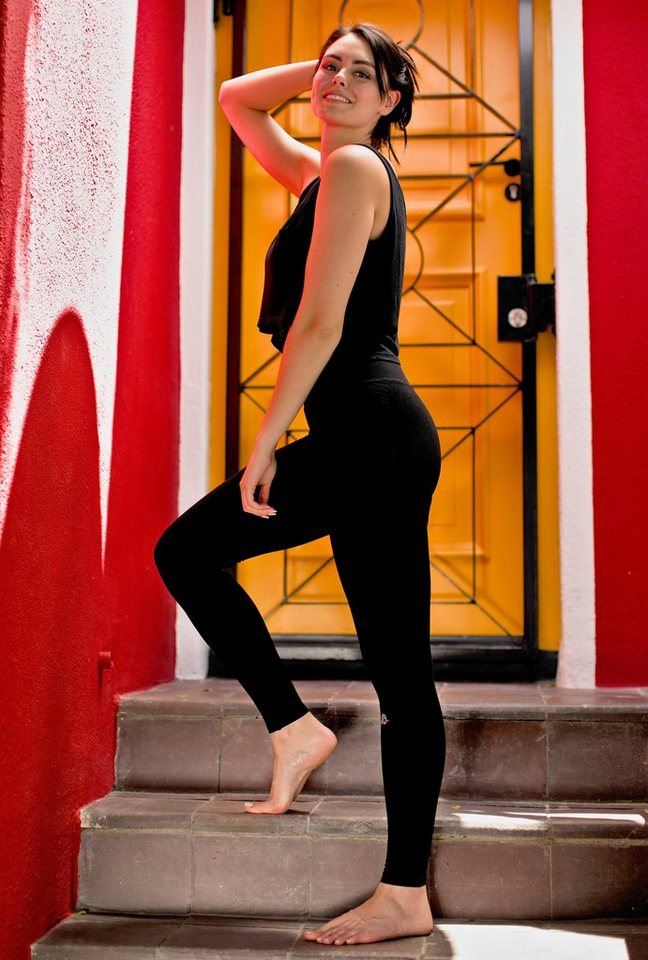 GUGGEN Mountain Seamless Leggings Figurformende Leggings Damen Sportleggings LL77_2025 weiche seamless Leggings von GUGGEN Mountain