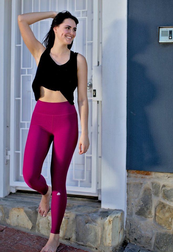 GUGGEN Mountain Seamless Leggings Figurformende Leggings Damen Sportleggings LL77_2025 weiche seamless Leggings von GUGGEN Mountain