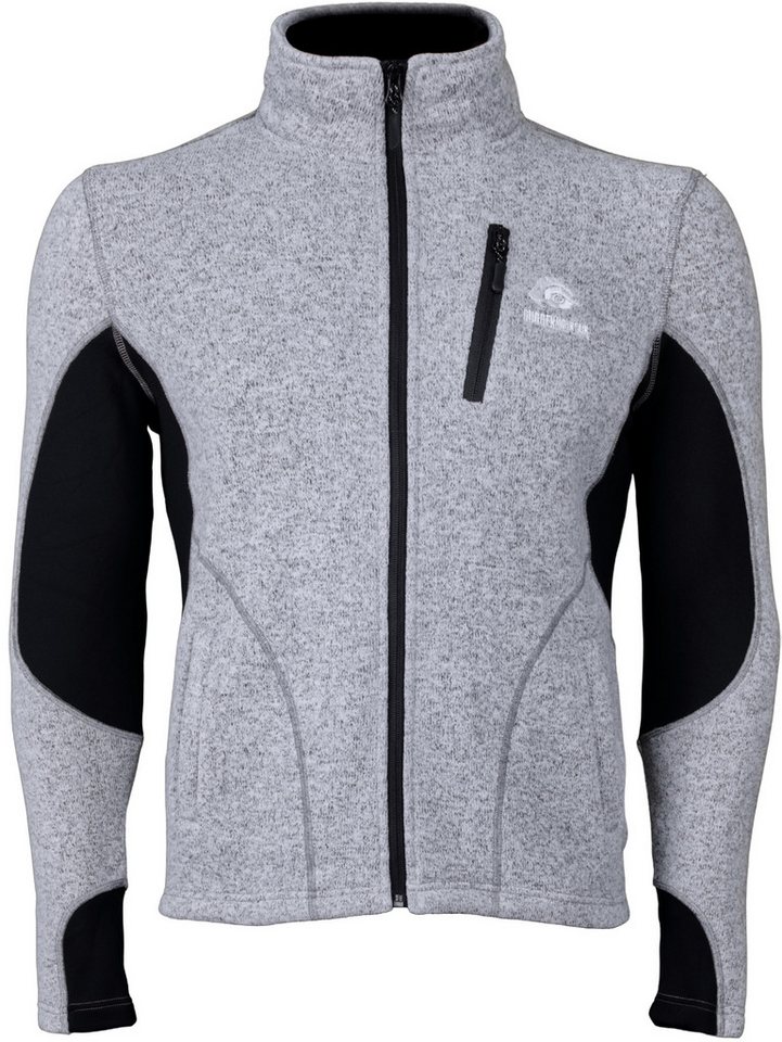 GUGGEN Mountain Softshelljacke Herren Fleecejacke Jacke für Herren Middlayer Übergang Wanderjacke Brusttasche, 2 Eingrifftaschen, Anti-Pilling-Behandlung von GUGGEN Mountain