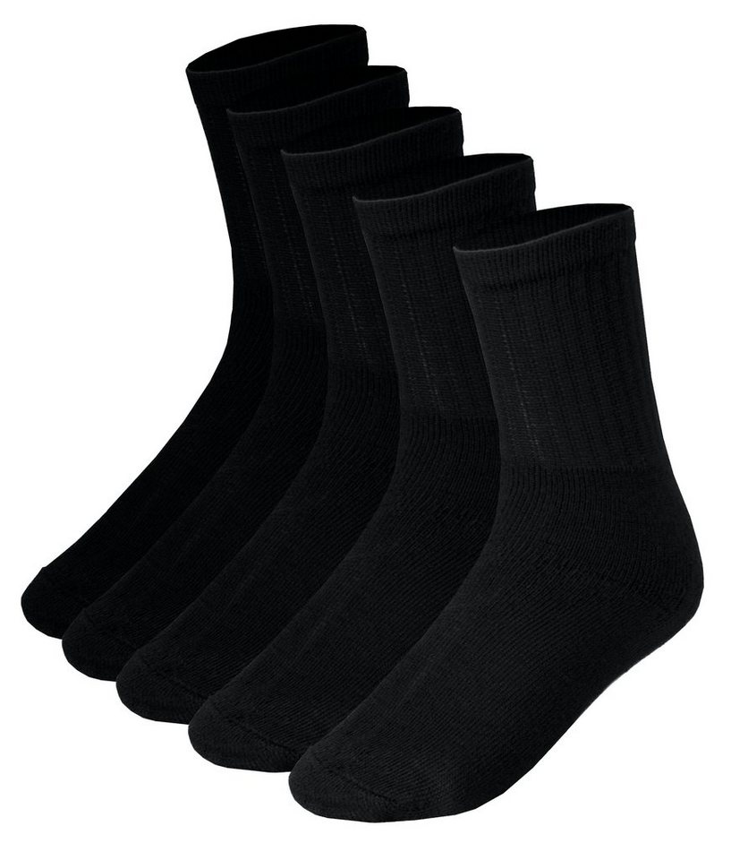 GUGGEN Mountain Sportsocken Herren Sportsocken Sport Socken 5 Paar SET 80% Baumwolle in Schwarz (5 Paar) Herren Sportsocken Sport Socken von GUGGEN Mountain