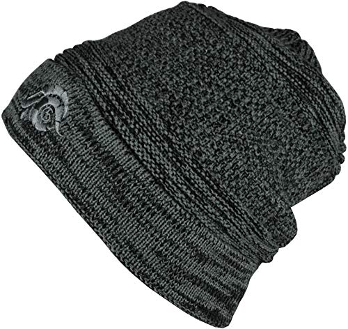 GUGGEN Mountain Wintermütze Mütze für Herren und Damen Strickmütze Warme Classic Mützen Cap Mütze mit leichtem Fleecefutter für Winter Herbst und Frühling Grau von GUGGEN Mountain