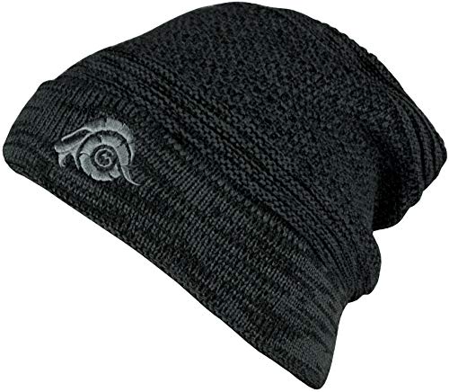 GUGGEN Mountain Wintermütze Mütze für Herren und Damen Strickmütze Warme Classic Mützen Cap Mütze mit leichtem Fleecefutter für Winter Herbst und Frühling Schwarz von GUGGEN Mountain