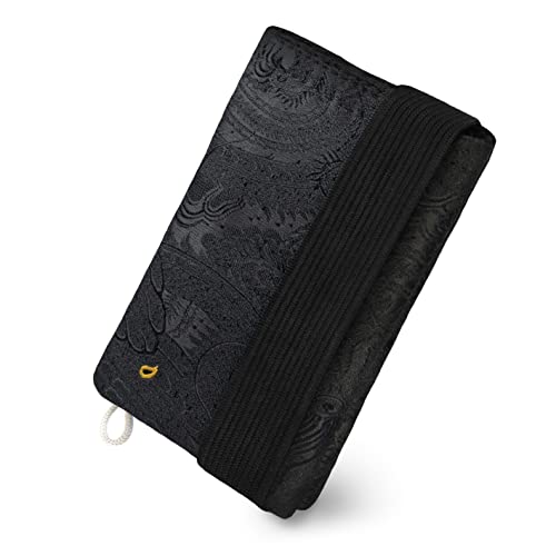 GUGGIARI® Slim Wallet mit RFID Schutz für Kreditkarten-, Bargeld- und Schlüsselhalter - Kartenetui Herren - Schlanke Geldbörse Damen - Portemonnaie - Kreditkartenetui (Black -Dragon) von GUGGIARI