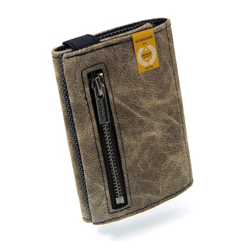 GUGGIARI® Wallet - Hochwertiges Leder Slim Wallet – Weiche und Slim Wallet mit Münzfach - Geldbeutel Herren – RFID Geldbeutel Herren (Green) von GUGGIARI