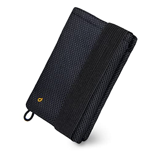 GUGGIARI® Slim Wallet mit RFID Schutz für Kreditkarten-, Bargeld- und Schlüsselhalter - Kartenetui Herren - Schlanke Geldbörse Damen - Portemonnaie - Kreditkartenetui (Black-Carbon) von GUGGIARI