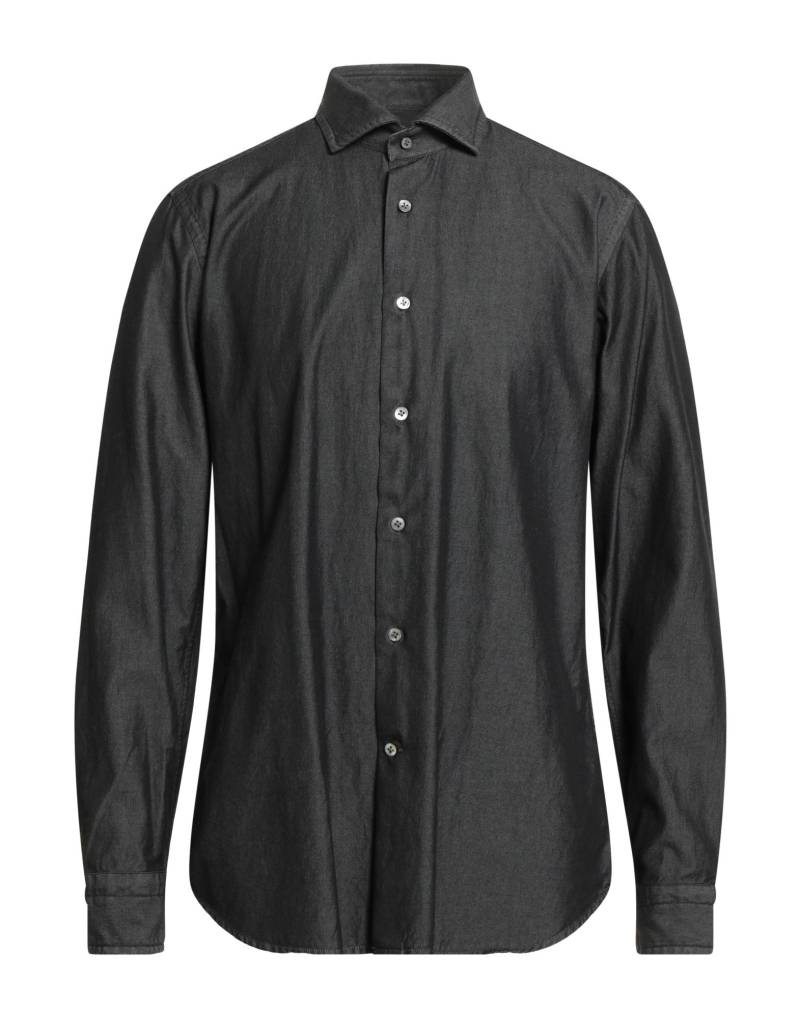 GUGLIELMINOTTI Hemd Herren Braungrau von GUGLIELMINOTTI