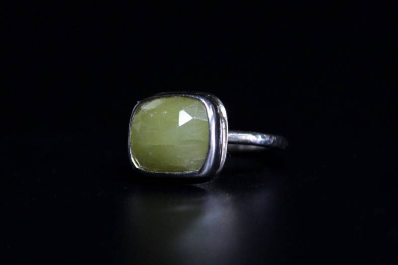 Größe 8, 25 - Rose Geschnitten Gelb Saphir Sterling Silber Ring | Gugma Schmuck von GUGMA