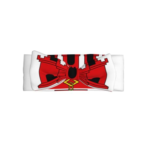Weiches Haarband für Babys, Mädchen, Schleife, niedliche Kopfbedeckung, Flagge von Gibraltar, für Neugeborene, Säuglinge, Kleinkinder von GUHAOT