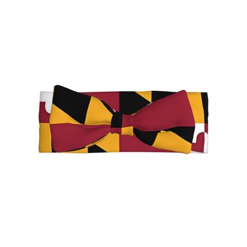 Weiches Haarband für Babys, Mädchen, Schleife, niedliche Kopfbedeckung, Flagge von Maryland, Haarband für Neugeborene, Säuglinge, Kleinkinder von GUHAOT