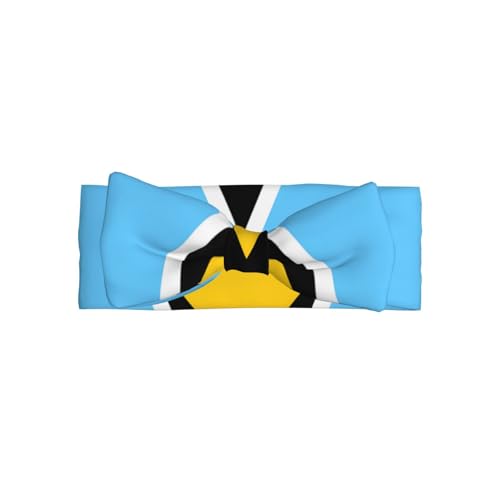 Weiches Haarband für Babys, Mädchen, Schleife, niedliche Kopfbedeckung, Flagge von St. Lucia, für Neugeborene, Säuglinge, Kleinkinder Weiches Haarband für Babys, Mädchen, Schleife, niedliche Kopfbedeckung, Flagge von St. Lucia, für Neugeborene, Säuglinge, Kleinkinder von GUHAOT