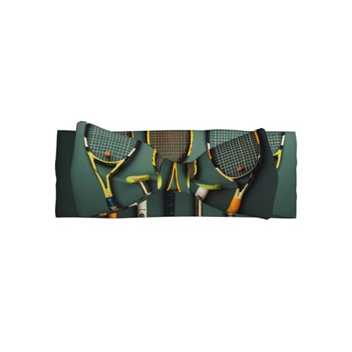 Weiches Haarband für Babys, Mädchen, Schleife, niedliche Kopfbedeckung, Tennisbälle und Schläger bedruckt, Haarband für Neugeborene, Säuglinge, Kleinkinder Weiches Haarband für Babys, Mädchen, Schleife, niedliche Kopfbedeckung, Tennisbälle und Schläger bedruckt, Haarband für Neugeborene, Säuglinge, Kleinkinder von GUHAOT