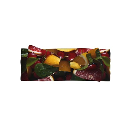 Weiches Haarband für Babys, Mädchen, Schleife, niedliche Kopfbedeckung, frische Grapefruit-Zitronen-Druck, Haarband für Neugeborene, Säuglinge, Kleinkinder von GUHAOT