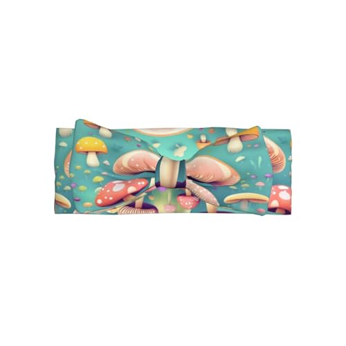Weiches Haarband mit Schleife für Babys, Mädchen, niedliche Kopfbedeckung, hübsche kleine Pilze, Haarband für Neugeborene, Säuglinge, Kleinkinder von GUHAOT