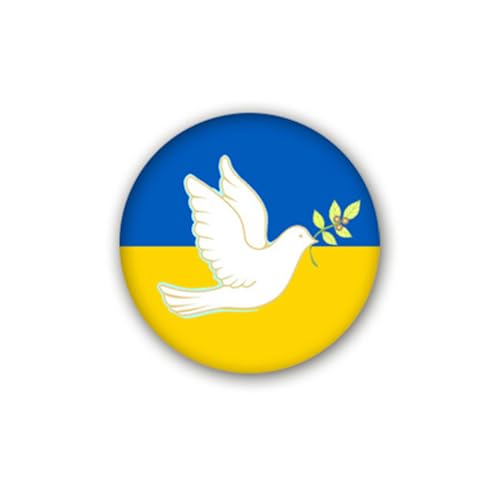 GUHEXIA Anstecknadel „Ukraine Pray for I Stand with Peace“ mit Anstecknadel „Ukraine Pray for I Stand with Peace“. von GUHEXIA