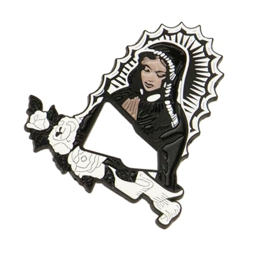 GUHEXIA Religiöse Hutnadel, zarte Hutverzierung, Anstecknadeln mit Jungfrau-Motiv, handgefertigter Schmuck, vielseitiges Abzeichen für Hemden und Taschen von GUHEXIA