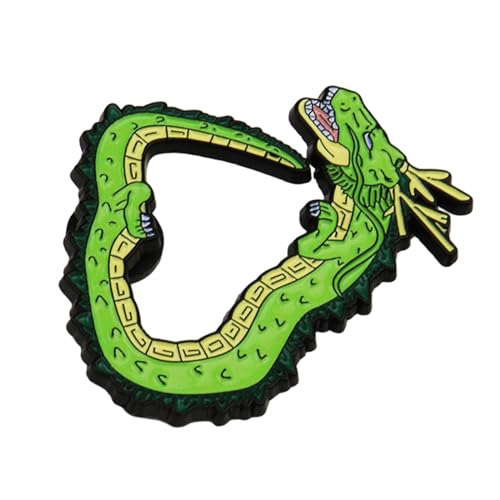 GUHEXIA Retro-Drachen-Emaille-Anstecknadel, einzigartige Cartoon-Hutnadeln, Metallabzeichen, Drachenform-Brosche, Legierungsmaterial, geeignet für stilvolle Hüte von GUHEXIA