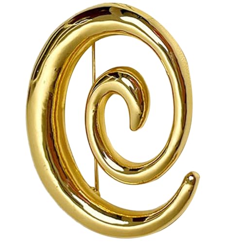 GUHEXIA Schickes Vortex-Anstecknadel-Zubehör, einzigartige Vortex-förmige Brosche, Kragennadel, stilvolle goldene Anstecknadel für Modebegeisterte von GUHEXIA