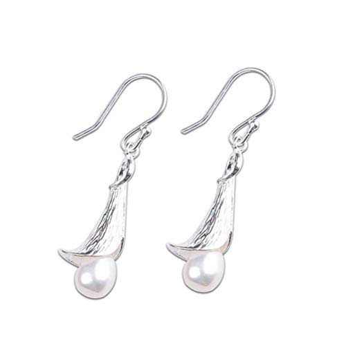 Ohrringe für Frauen, Schmuck, Ohrringe, modisch, floral, handgefertigt, weibliche Ohrringe, Modeschmuck für Frauen (Silber 925er Silber) von GUHPZA