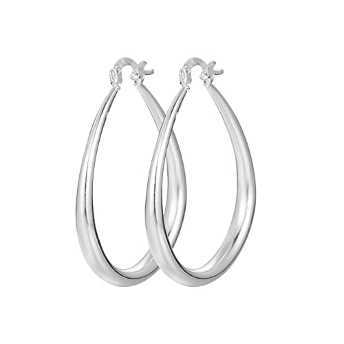 Ohrringe für Frauen Damen Ohrringe 925 Sterling Silber Einfache U-förmige Creolen für Frauen Modeschmuck Hochzeit Modeohrringe Ohrringe für Frauen von GUHPZA