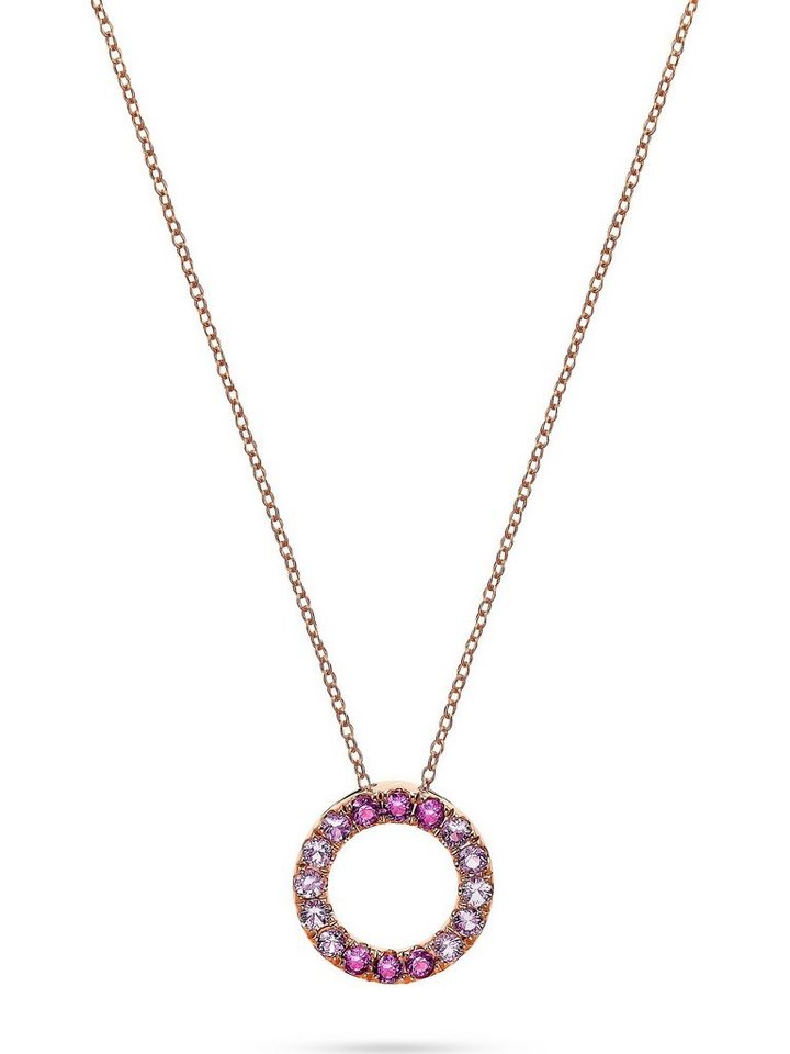 GUIA Collier GUIA Damen-Kette 585er Roségold 16 Saphir von GUIA