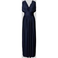 GUIDO MARIA KRETSCHMER WOMAN Abendkleid mit Plisseefalten Modell 'Linnea' in Marine, Größe 38 von GUIDO MARIA KRETSCHMER WOMAN