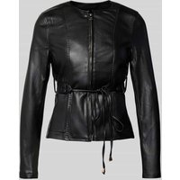 GUIDO MARIA KRETSCHMER WOMAN Blazer in Leder-Optik Modell 'Admira' in Black, Größe 40 von GUIDO MARIA KRETSCHMER WOMAN