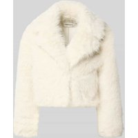 GUIDO MARIA KRETSCHMER WOMAN Cropped Jacke aus Kunstfell Modell 'Daria' in Offwhite, Größe 34 von GUIDO MARIA KRETSCHMER WOMAN