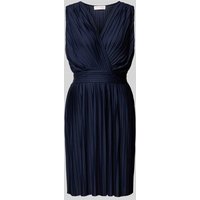 GUIDO MARIA KRETSCHMER WOMAN Knielanges Cocktailkleid mit Plisseefalten Modell 'Linn' in Marine, Größe 36 von GUIDO MARIA KRETSCHMER WOMAN