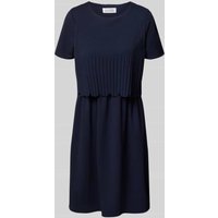 GUIDO MARIA KRETSCHMER WOMAN Knielanges Kleid mit Strukturmuster Modell 'Lilian' in Dunkelblau, Größe 40 von GUIDO MARIA KRETSCHMER WOMAN