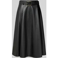GUIDO MARIA KRETSCHMER WOMAN Midirock in Leder-Optik Modell 'Sally' in Black, Größe 44 von GUIDO MARIA KRETSCHMER WOMAN