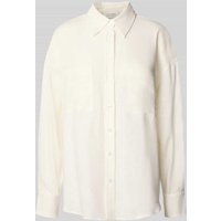 GUIDO MARIA KRETSCHMER WOMAN Slim Fit Leinenbluse mit Hemdblusenkragen Modell 'SHIRIN' in Weiss, Größe 40 von GUIDO MARIA KRETSCHMER WOMAN