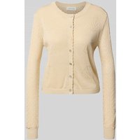 GUIDO MARIA KRETSCHMER WOMAN Strickjacke mit Lochmuster Modell 'JEANINE' in Beige, Größe 40 GUIDO MARIA KRETSCHMER WOMAN Strickjacke mit Lochmuster Modell 'JEANINE' in Beige, Größe 40 von GUIDO MARIA KRETSCHMER WOMAN