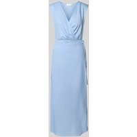 GUIDO MARIA KRETSCHMER WOMAN Wickelkleid aus Leinen-Mix mit V-Ausschnitt Modell 'GINA' in Bleu, Größe 40 GUIDO MARIA KRETSCHMER WOMAN Wickelkleid aus Leinen-Mix mit V-Ausschnitt Modell 'GINA' in Bleu, Größe 40 von GUIDO MARIA KRETSCHMER WOMAN