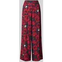 GUIDO MARIA KRETSCHMER WOMAN Wide Fit Stoffhose aus Viskose-Mix Modell 'Finja' in Rot, Größe 42 von GUIDO MARIA KRETSCHMER WOMAN