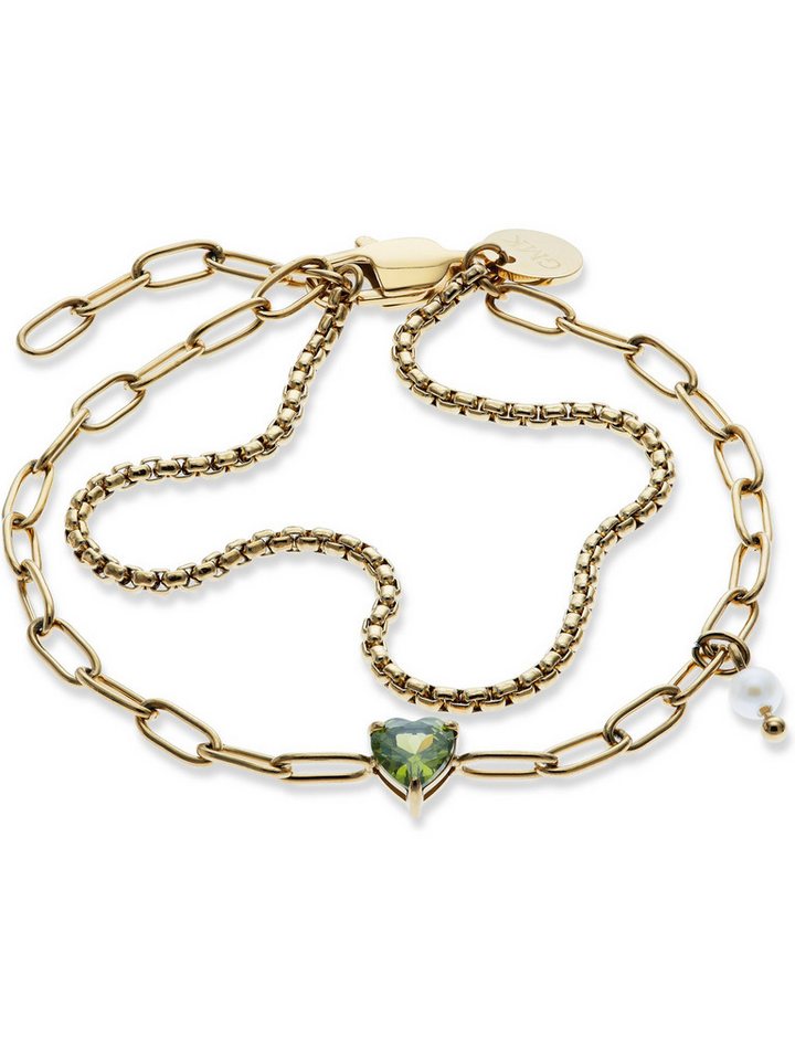 GUIDO MARIA KRETSCHMER Edelstahlarmband GMK Collection Damen-Armband Edelstahl 1 Zirkonia, Trendig von GUIDO MARIA KRETSCHMER