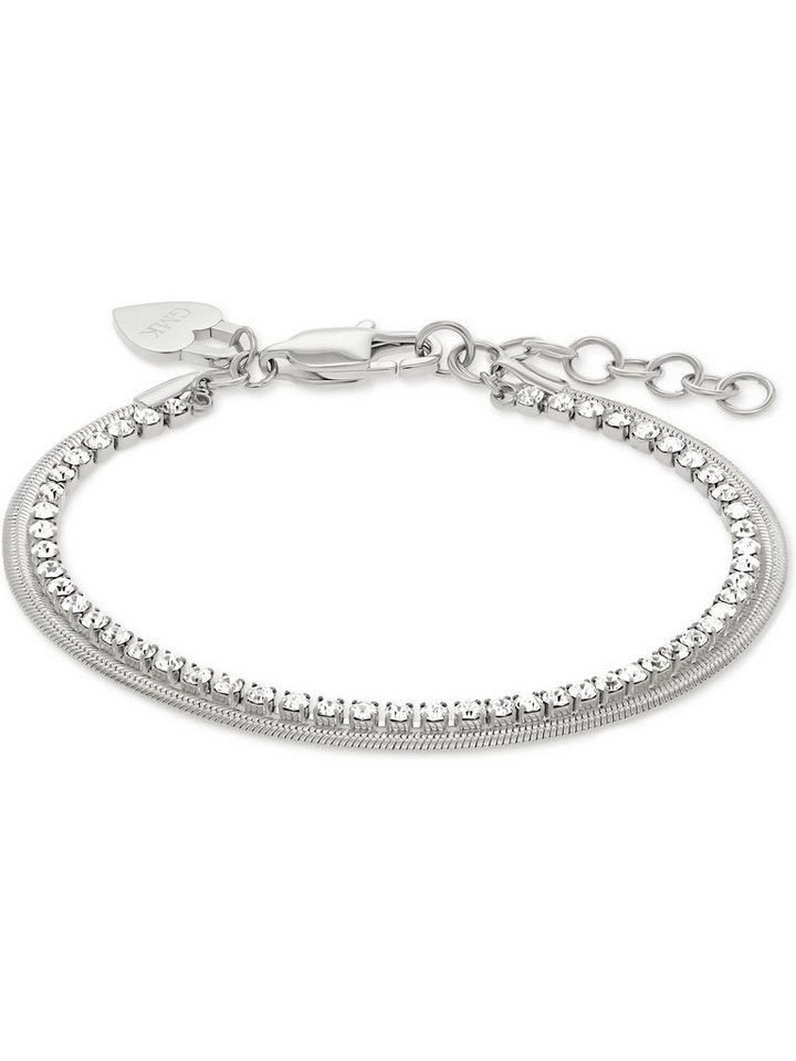 GUIDO MARIA KRETSCHMER Edelstahlarmband GMK Collection Damen-Armband Edelstahl Zirkon GUIDO MARIA KRETSCHMER Edelstahlarmband GMK Collection Damen-Armband Edelstahl Zirkon von GUIDO MARIA KRETSCHMER