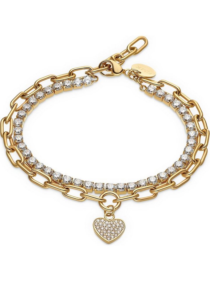 GUIDO MARIA KRETSCHMER Edelstahlarmband GMK Damen-Armband Edelstahl 71 Zirkonia GUIDO MARIA KRETSCHMER Edelstahlarmband GMK Damen-Armband Edelstahl 71 Zirkonia von GUIDO MARIA KRETSCHMER