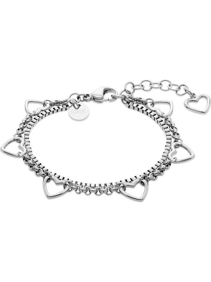 GUIDO MARIA KRETSCHMER Edelstahlarmband GMK Damen-Armband Edelstahl Herz, Trendig von GUIDO MARIA KRETSCHMER