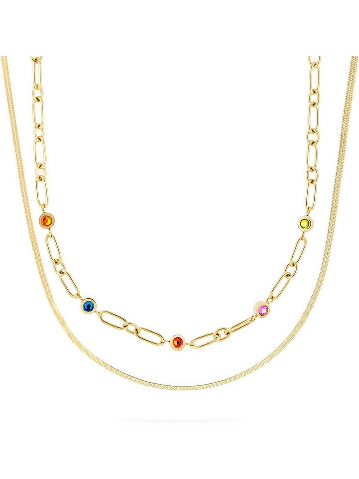 GUIDO MARIA KRETSCHMER Edelstahlkette GMK Collection Damen-Kette Edelstahl Kristall GUIDO MARIA KRETSCHMER Edelstahlkette GMK Collection Damen-Kette Edelstahl Kristall von GUIDO MARIA KRETSCHMER