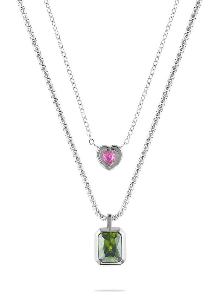 GUIDO MARIA KRETSCHMER Edelstahlkette GMK Collection Damen-Kette Edelstahl Zirkonia Herz GUIDO MARIA KRETSCHMER Edelstahlkette GMK Collection Damen-Kette Edelstahl Zirkonia Herz von GUIDO MARIA KRETSCHMER