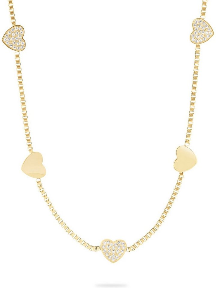 GUIDO MARIA KRETSCHMER Edelstahlkette GMK Damen-Kette Edelstahl 81 Zirkonia Herz von GUIDO MARIA KRETSCHMER