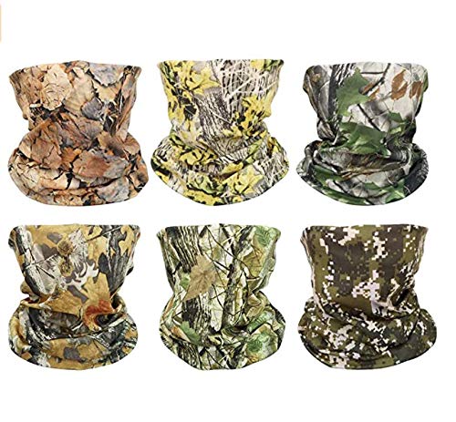 GUIFIER 6 Stück Nahtlose Bandanas Gesicht Maske Stirnband Schal,Multifunktionale Kopfbedeckung,Headwrap Bandana Kopftuch Wickeln Haarband,Schaltuch Bandana Maske Halstuch Kopftuch UV Widerstand von GUIFIER