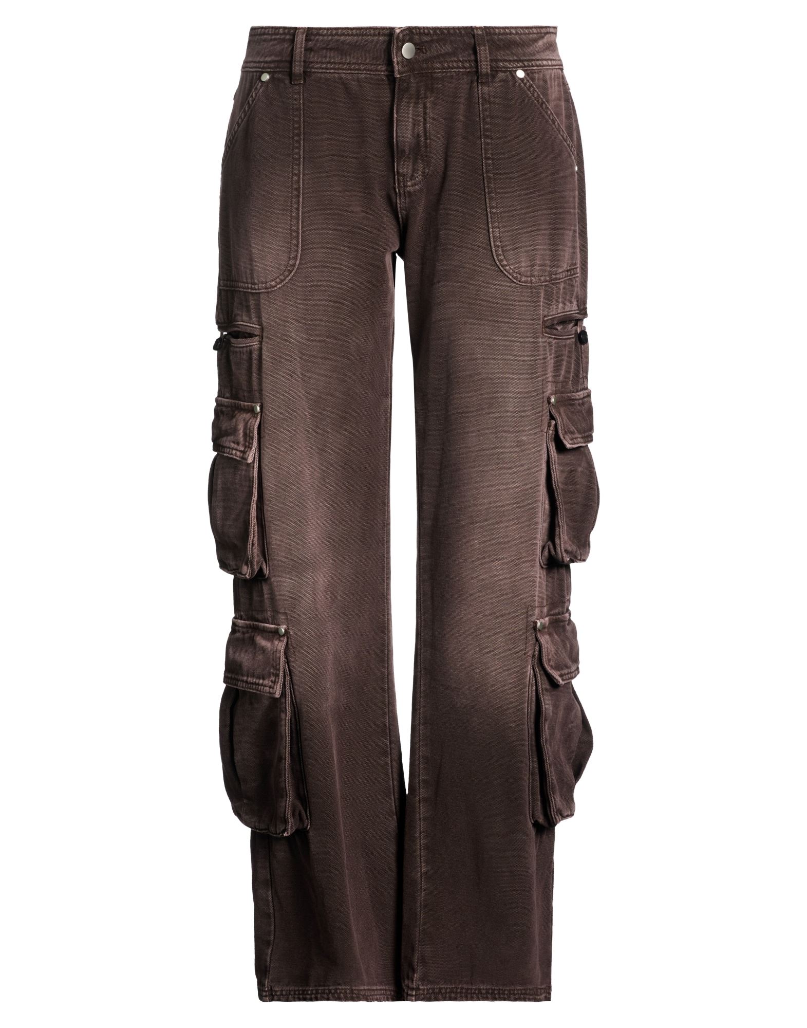 GUIZIO Hose Damen Dunkelbraun von GUIZIO