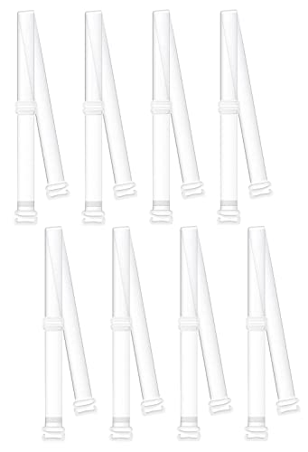 Unsichtbare Klare BH Träger 4 Paare Weiche Transparente Ersatz BH Schultergurte rutschfeste Verstellbare BH Träger für Frauen Trägerlose Max Länge 65cm (12mm) von GUKOY