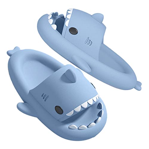 GULAKY Cloud Shark Slides Kinder Hai Hausschuhe Pillow Slippers rutschfest Badeschuhe Soft Badelatschen für Sommer Super Cute,Himmelblau,20 von GULAKY