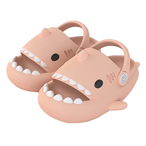 GULAKY Cloud Shark Slides Kinder Hai Hausschuhe Pillow Slippers rutschfest Badeschuhe Soft Badelatschen für Sommer Super Cute,Rosa.1,14 von GULAKY