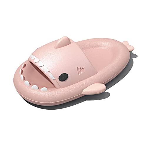 GULAKY Cloud Shark Slides Pillow Slippers Damen/Herren Hausschuhe Unisex Badeschuhe für Sommer,Bling Pink,36.37 von GULAKY